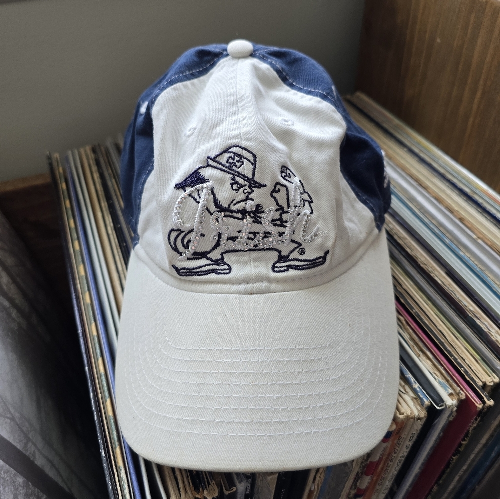 Adidas NCAA Notre Dame Fighting Irish Mascot Logo Cap Hat Strapback